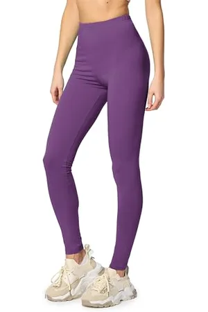 Merry Style Lunghi Leggings Fuseaux Sportivi da Donna Pratico Modello a Vita Alta in Cotone Naturale MS10-198 ( ,XS)