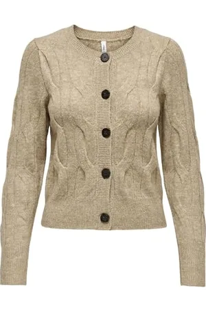 ONLY Onlrio Life LS Cable O-Neck Cardi Knt Maglione, , S Donna