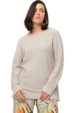 Ulla Popken Struttura Maglione con hotfix, , 52-54 Donna