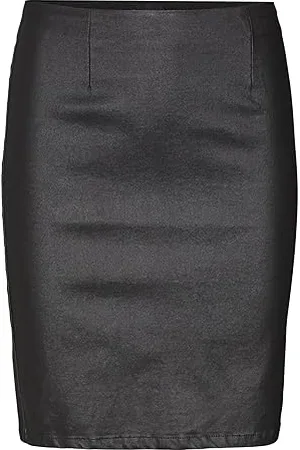 VERO MODA Vmmilly HR Coated Pencel Skirt Gonna, , M Donna