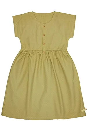 loud + proud Realizzato in Tessuto a Quadretti, Certificato GOTS Vestito da Gioco, , 122-128 cm Bambina