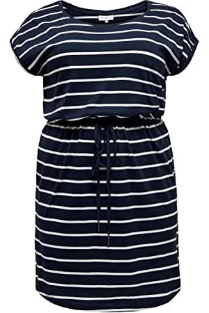 ONLY Carmakoma NOS CARAPRIL SS Knee Dress Stripe Noos Vestito, , S-42/44 Donna