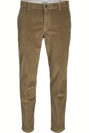 JJ Jrebmichael Slim Corduroy Pantaloni, , 33W x 30L Uomo