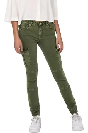 ONLY Onlmissouri Reg Ank Cargo Pnt Noos Pantaloni, , 36W x 30L Donna
