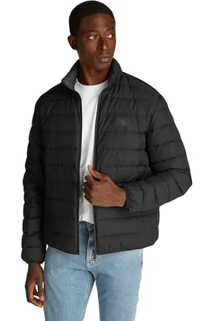 Calvin Klein Uomo Piumino Down Jacket Leggero, Nero , XXL