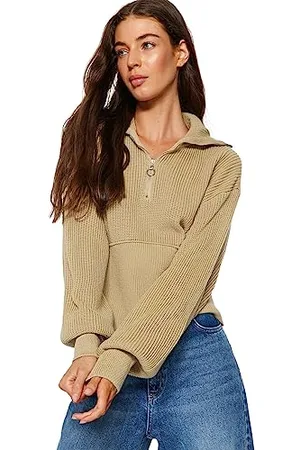 Trendyol Maglione da Donna a Maniche Lunghe Dritto Felpa, , M