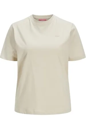 JJXX Jxanna Reg SS Every Tee Jrs Noos Maglietta, Fog/Stampa: Logo Feather Gray, L Donna