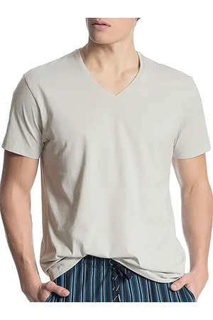 Calida Remix Basic T-Shirt, (Fog 850), Small Uomo
