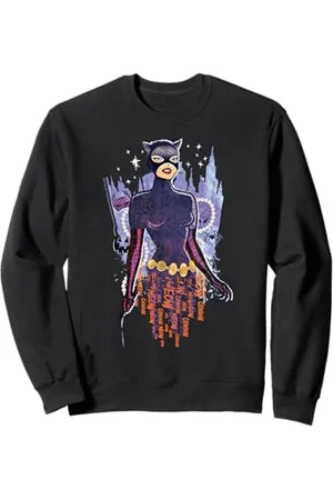Batman Catwoman Gothic Gotham City Sfondo Halloween Felpa