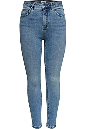 ONLY Onlmila Hw Sk Ank Jeans Bj13502-1 Noos, Jeans Donna, (Light Blue Denim Light Blue Denim), 28W / 34L