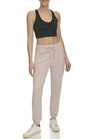 DKNY Metallic Logo Everyday Sweatpant Pantaloni da Tuta, , S Donna