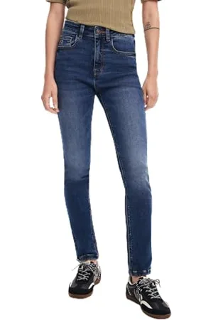 Desigual Pantaloni Lunghi da Donna in Denim Jeans, , 46