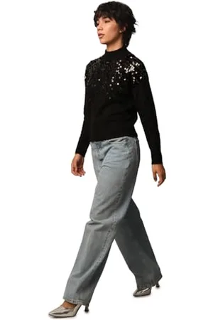 ONLY Onlalba LS Knt-Maglia a Collo Alto Pullover, , M Donna