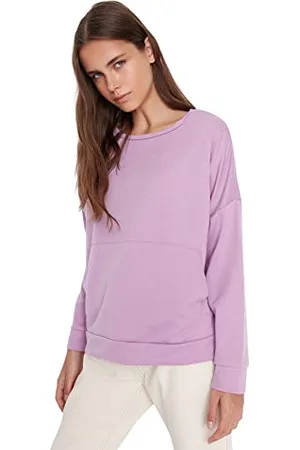 Trendyol Felpa Normale con Scollo Rotondo Maglia di Tuta, , L Donna