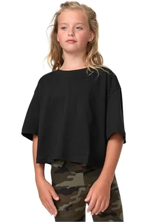 Urban classics Girls Short Kimono Tee T-Shirt, , 146 cm-152 cm Bambina