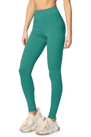 Merry Style Lunghi Leggings Fuseaux Sportivi da Donna Pratico Modello a Vita Alta in Cotone Naturale MS10-198 ( , 4XL)