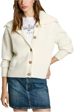 Pepe Jeans Irma Cardigan in Maglione, (Mousse White), M Donna