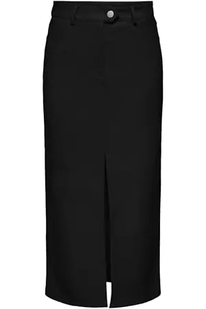 ONLY Onlrima-Gonna Lunga in Finta Pelle, Colore: Otw, , M Donna