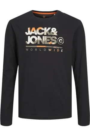 JACK&JONES JUNIOR JJLUKE Tee LS Crew Neck MNI, Maglia a Maniche Lunghe