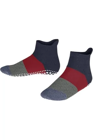 Falke Colour Block K Hp cotone con suola in gomma 1 paio, Calze da casa Unisex - Bambini, , 31/34 EU