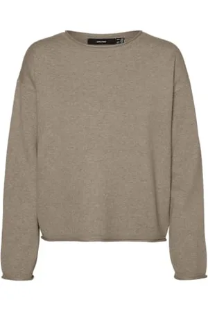 VERO MODA Vmgold Roll LS O-Neck Pullover Maglione Lavorato a Maglia, , L Donna