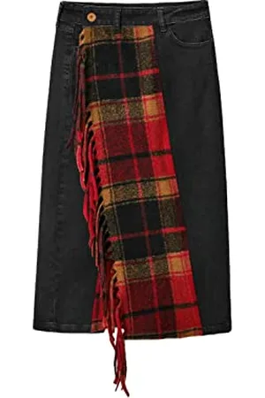 Desigual FAL_Dora 5009 Denim Nero Gonna, , S Donna