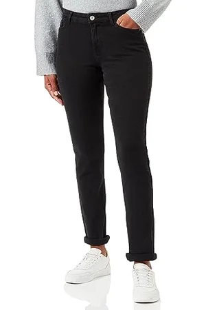 Pieces® Pckesia MW Straight BLC Jeans Noos, , 30 W/30 L Donna