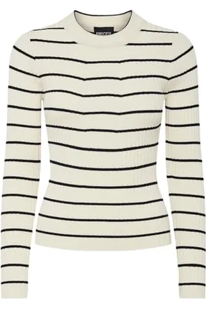 Pieces® Pccrista LS O-Neck Knit Noos BC Maglione Lavorato a Maglia, , M Donna