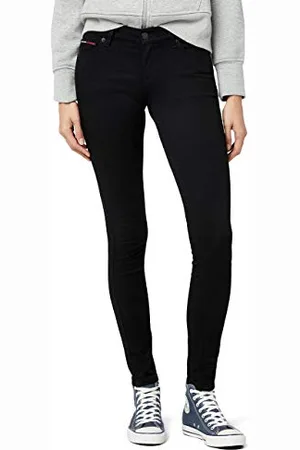 Tommy Hilfiger Donna MID RISE SKINNY NORA DNBST Jeans, (DANA BLACK Stretch 945), W24/L32