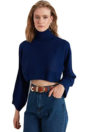 Trendyol Maglione Regolare Normale Collo Alto Maglia di Tuta, , L Donna