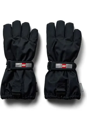 LEGO Wear LWAZUN 705-Fingerhandschuhe mit Membran Guanti Pesanti, Black, 104 Bambini Unisex