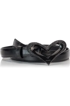 Pinko Love Heart H2 BELT Pelle Vintage Cintura, , XS Donna