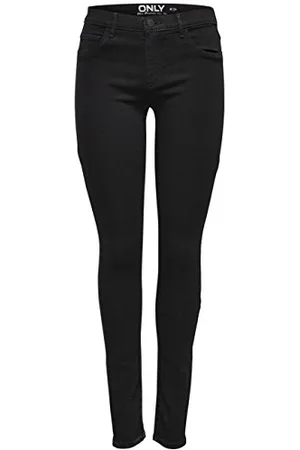 ONLY 15129693, Jeans Skinny Donna, (Black Denim), 42 /L30 (Taglia Produttore: X-Large)