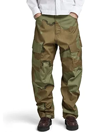 G-Star Donna Cargo Pants 3D Boyfriend, (smoke olive desert camo D23221-D386-D936), 28