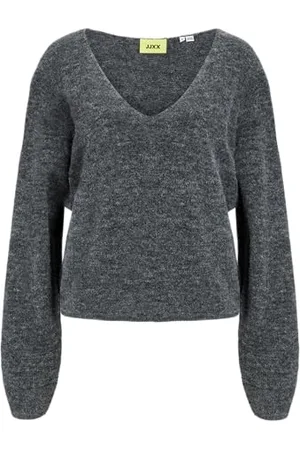 JJXX Jxevi-Maglia con Scollo a V Maglione Lavorato, , XS Donna