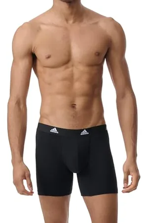 adidas Boxer Brief (3pk) -Active Flex Cotton Corti, 000 Nero, S (Pacco da 3) Uomo