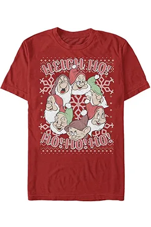 Disney Snow White-Seven Dwarf Sweater Organic Short Sleeve T-Shirt, , M Unisex