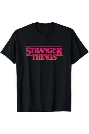 Stranger Things Sunset Logo Maglietta