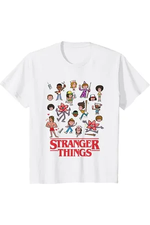 Stranger Things Bambino Cartoon Characters Maglietta