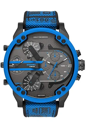 Diesel Orologio Analogico al Quarzo Uomo con Cinturino in Nylon DZ7434