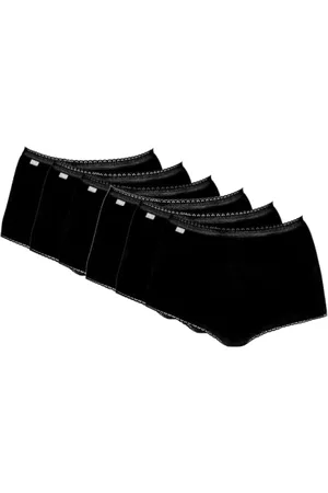 Playtex Slip Cotone Elasticizzato Pack Donna x6, (Black), S