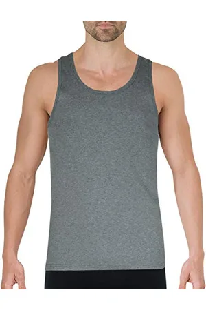 Eminence Puro Cotone Canotta Canottiera, (Grau-Gris Chine), L Uomo