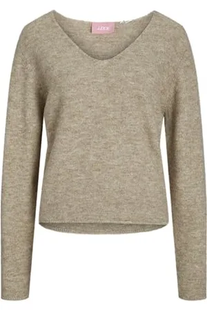 JJXX Jxevi-Maglia con Scollo a V Maglione Lavorato, , L Donna