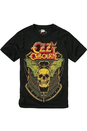 Brandit Ozzy T-Shirt Skull, Uomo, Black, L
