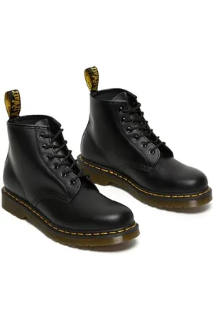 Dr. Martens 101 Smooth Stivaletti con Lacci, Unisex - Adulto, Nero (Black Vintage), 43 EU