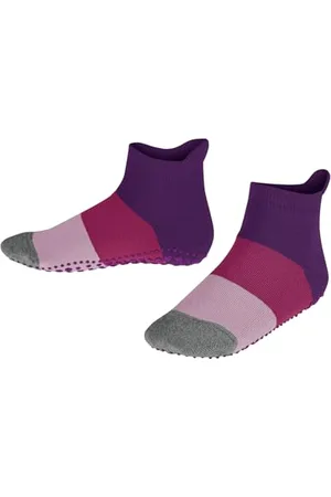 Falke Colour Block K Hp cotone con suola in gomma 1 paio, Calze da casa Unisex - Bambini, , 31/34 EU