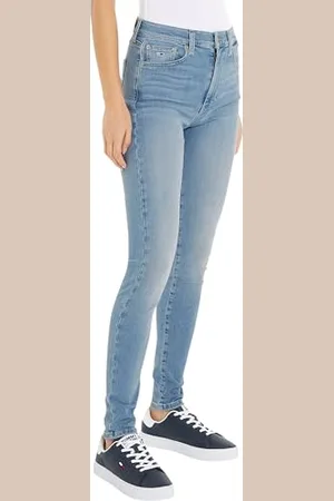 Tommy Hilfiger Donna Jeans Sylvia Skinny Fit, Blu ( Light), 27W/28L