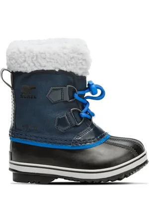 sorel Yoot Pac Nylon WP, Stivali da Neve Impermeabili Unisex - Bambini e ragazzi, Blu (Collegiate Navy/Super Blue 111), 26 EU