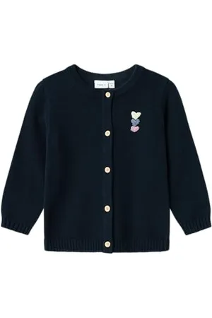 NAME IT NMFNERANDI LS Knit Card, Maglione Cardigan Bambina,