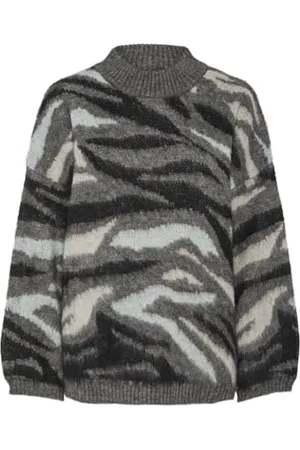 Pieces® Pcpeggy LS-Maglia Collo Alto Maglione Lavorato, , S Donna